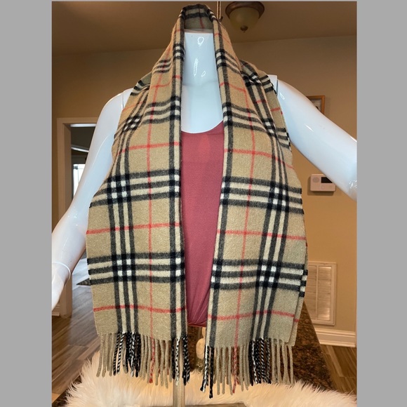 Burberry Accessories - Burberry Cashmere Check Scarf